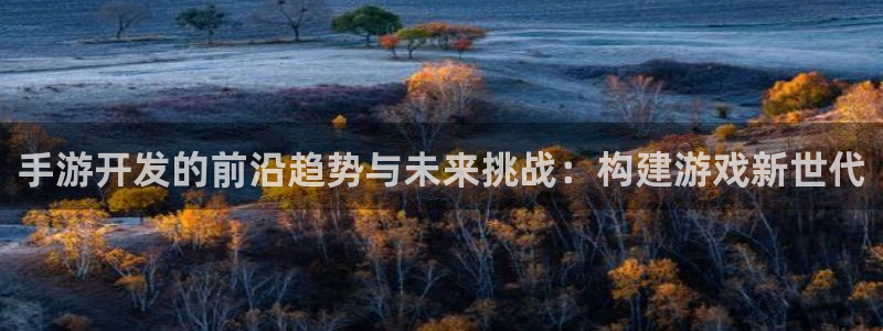 恩佐娱乐：手游开发的前沿趋势与未来挑战：构建游戏新世代