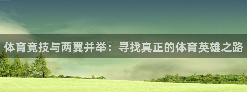 哈哈体育：体育竞技与两翼并举：寻找真正的体育英雄之路