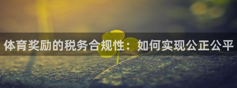 哈哈体育下载：体育奖励的税务合规性：如何实现公正公平